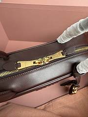 Miumiu Small Beau Leather Bag 5BB173 Brown - 28x11.5x8cm - 5