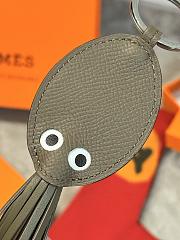 Hermes Poulpe Key Ring Elephant Gray - 2