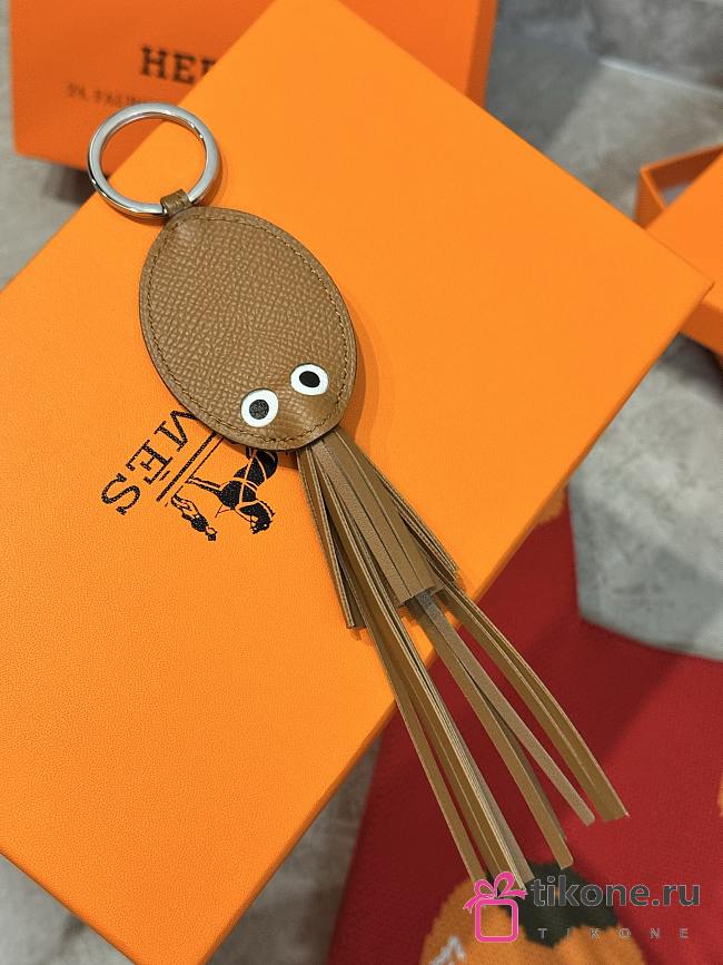 Hermes Poulpe Key Ring Cognac - 1
