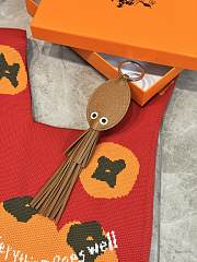Hermes Poulpe Key Ring Cognac - 5