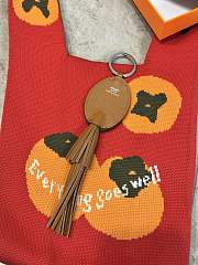 Hermes Poulpe Key Ring Cognac - 3