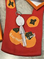 Hermes Poulpe Key Ring Light White - 5