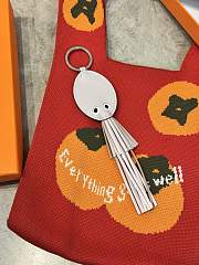 Hermes Poulpe Key Ring Light White - 3