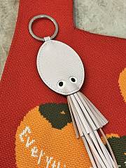 Hermes Poulpe Key Ring Light White - 2