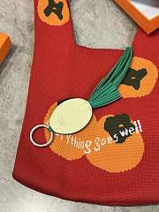 Hermes Poulpe Key Ring Light Yellow/Green - 6