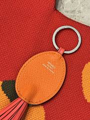 Hermes Poulpe Key Ring Orange/Red - 4