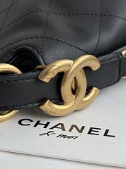 Chanel Large Backpack Calfskin Gold Tone Metal Black - 33.5x28x10.5cm - 5