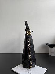 Chanel Large Backpack Calfskin Gold Tone Metal Black - 33.5x28x10.5cm - 3