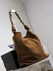 YSL Amalia in Suede Warm Caramel Cognac - 50x42x1cm - 6