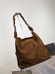 YSL Amalia in Suede Warm Caramel Cognac - 50x42x1cm - 4