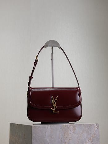 YSL Solferino Medium In Box Saint Laurent Red - 24.5x15x8.5cm