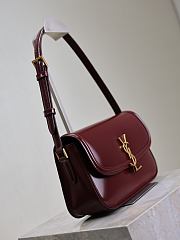 YSL Solferino Medium In Box Saint Laurent Red - 24.5x15x8.5cm - 3