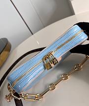 LV Croissant PM Monogram Vernis Leather Blue M24021 - 21x13x7cm - 5