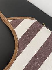 Miumiu Ivy Canvas And Leather Bag 5BG231 Cocoa Brown/Natural - 40x35cm - 2