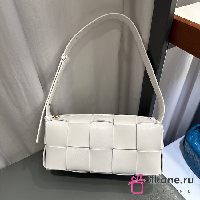 Bottega Veneta Small Brick Cassette White - 23.5x10x10cm - 1