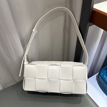Bottega Veneta Small Brick Cassette White - 23.5x10x10cm