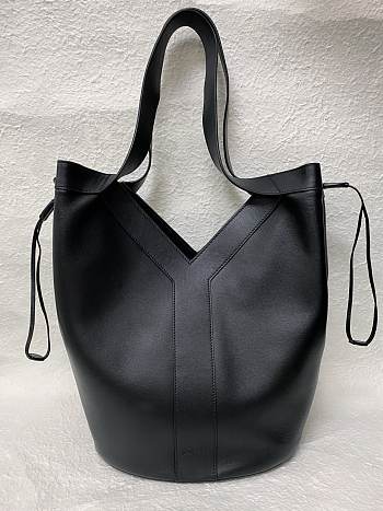 YSL Y Large Hobo in Leather Black - 35x25x15cm