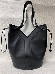 YSL Y Large Hobo in Leather Black - 35x25x15cm - 3