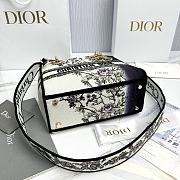 Medium Lady D-Lite Bag Multicolor Dior Pivoine Embroidery - 24x20x11cm - 6
