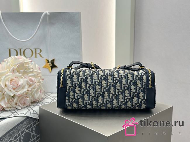 Diorstar East-West Mini Bag Blue Dior Oblique Jacquard - 27x11x10cm - 1