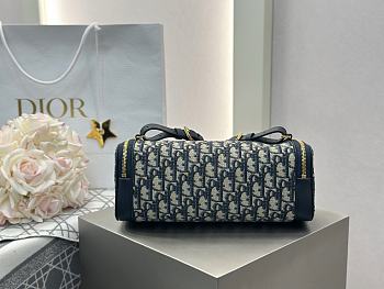 Diorstar East-West Mini Bag Blue Dior Oblique Jacquard - 27x11x10cm