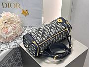 Diorstar East-West Mini Bag Blue Dior Oblique Jacquard - 27x11x10cm - 5