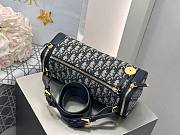 Diorstar East-West Mini Bag Blue Dior Oblique Jacquard - 27x11x10cm - 3