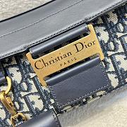 Small Streetchic Bag Blue Dior Oblique Jacquard and Smooth Calfskin - 24x12.5x5cm - 6
