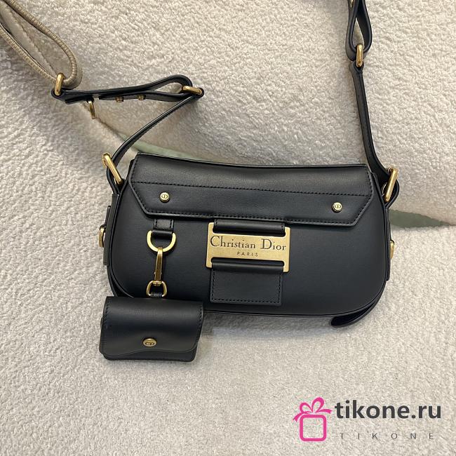 Dior Small Streetchic Bag Black Vintage Smooth Calfskin - 24x12.5x5cm - 1