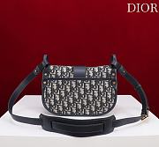 Medium 30 Montaigne Satchel Bag Blue Dior Oblique Jacquard - 24x17x9cm - 5