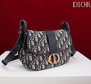 Medium 30 Montaigne Satchel Bag Blue Dior Oblique Jacquard - 24x17x9cm - 3