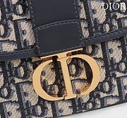 Medium 30 Montaigne Satchel Bag Blue Dior Oblique Jacquard - 24x17x9cm - 2