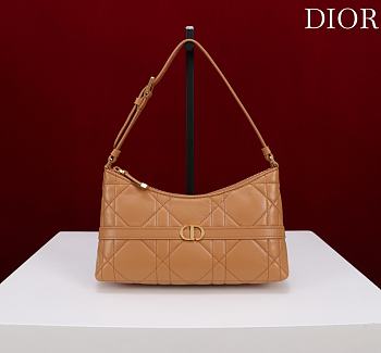 Dior Miss Caro Cigale Mini Bag Light Gold-Tone Macrocannage Lambskin - 24x14x6.5cm