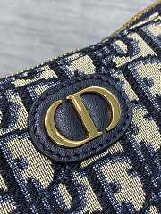 30 Montaigne Wanderlust Mini Bag Blue Dior Oblique Jacquard and Smooth Calfskin - 26x12x7cm - 6