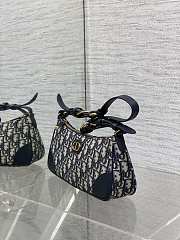 30 Montaigne Wanderlust Mini Bag Blue Dior Oblique Jacquard and Smooth Calfskin - 26x12x7cm - 5