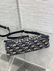 30 Montaigne Wanderlust Mini Bag Blue Dior Oblique Jacquard and Smooth Calfskin - 26x12x7cm - 2