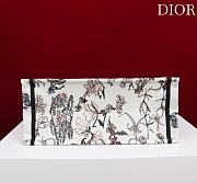 Medium Dior Book Tote Beige Millefiori Embroidery - 36x27.5x16.5cm - 2
