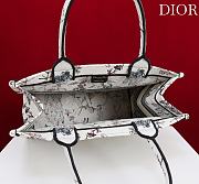 Medium Dior Book Tote Beige Millefiori Embroidery - 36x27.5x16.5cm - 3