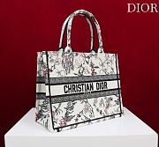 Medium Dior Book Tote Beige Millefiori Embroidery - 36x27.5x16.5cm - 5