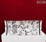 Large Dior Book Tote Beige Millefiori Embroidery - 42x35x18.5cm - 6