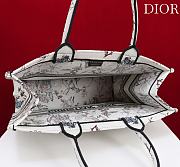 Large Dior Book Tote Beige Millefiori Embroidery - 42x35x18.5cm - 5