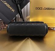 Dolce & Gabbana Small Sicily Handbag Black - 19x13x6cm - 6