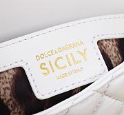 Dolce & Gabbana Small Sicily Handbag White - 19x13x6cm - 4