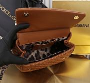 Dolce & Gabbana Medium Sicily Handbag Brown - 20x18.5x10cm - 4