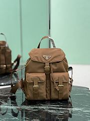 Prada Brown Small Re-nylon Backpack 1BZ677 - 28×23.5×12cm - 4