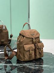 Prada Brown Small Re-nylon Backpack 1BZ677 - 28×23.5×12cm - 6