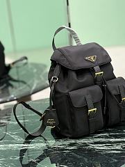 Prada Black Small Re-nylon Backpack 1BZ677 - 28×23.5×12cm - 3