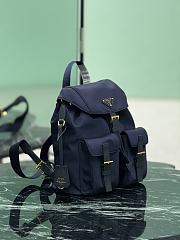 Prada Navy Small Re-nylon Backpack 1BZ677 - 28×23.5×12cm - 5