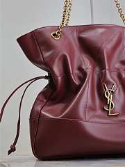 YSL Medium Jamie Shopping In Lambskin Bordeaux - 35x35x10cm - 2