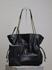 YSL Medium Jamie Shopping In Lambskin Black - 35x35x10cm - 1
